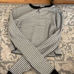long sleeve striped tee
